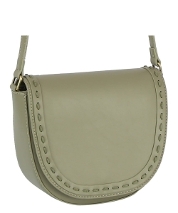 Fashion Stitch Flap Crossbody Bag TDM-0060 SAGE